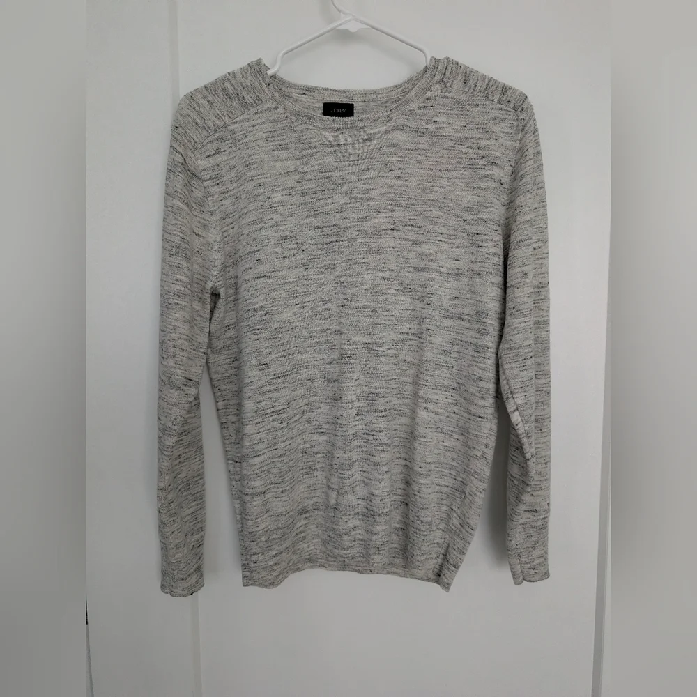J.Crew Men’s Gray Heather Lightweight Sweater Small Crewneck Pullover Casual
